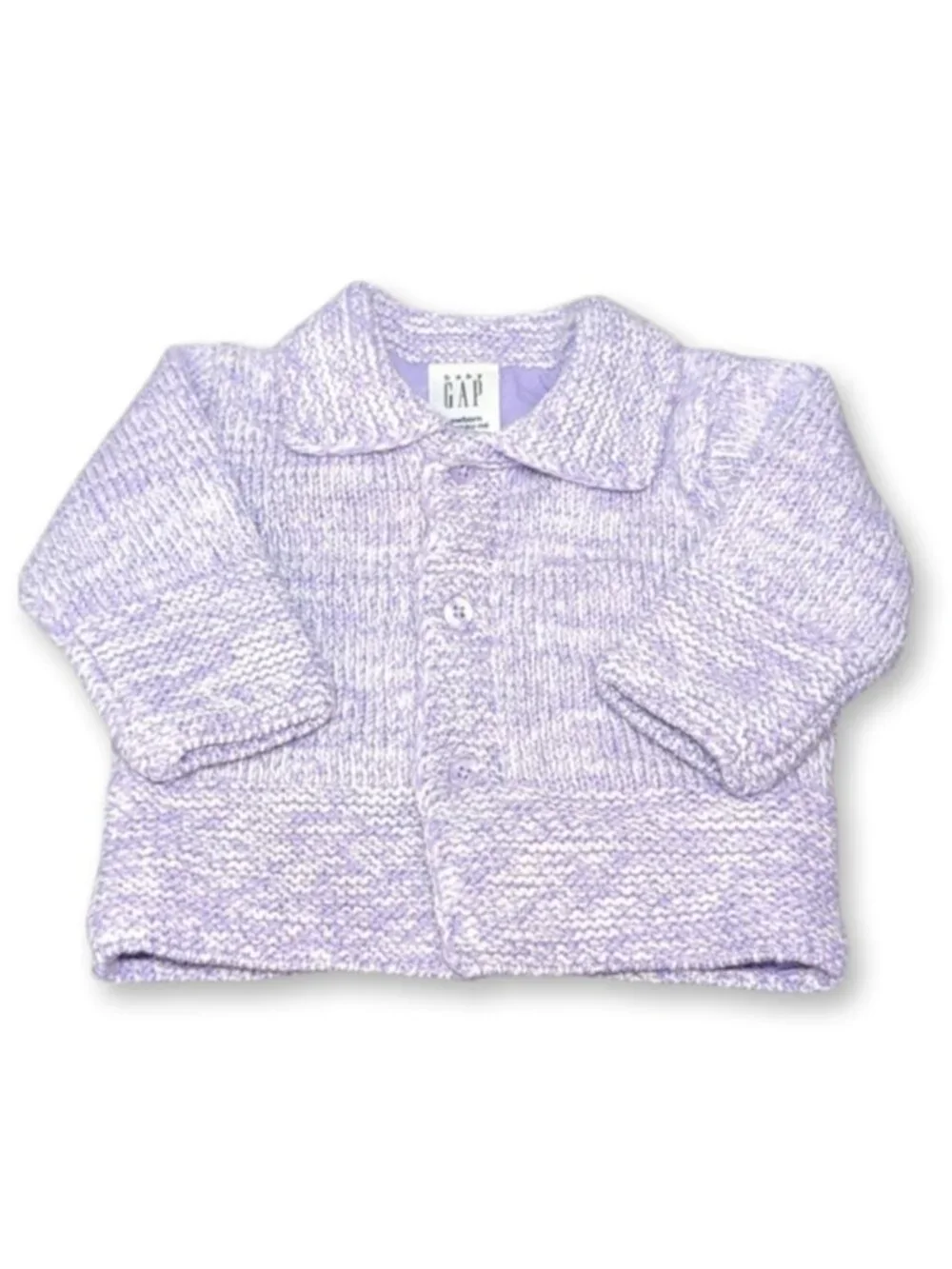 Baby GAP Wool Knit Jacket Buttoned Sweater Purple Size 3-6 m 12-17 lb